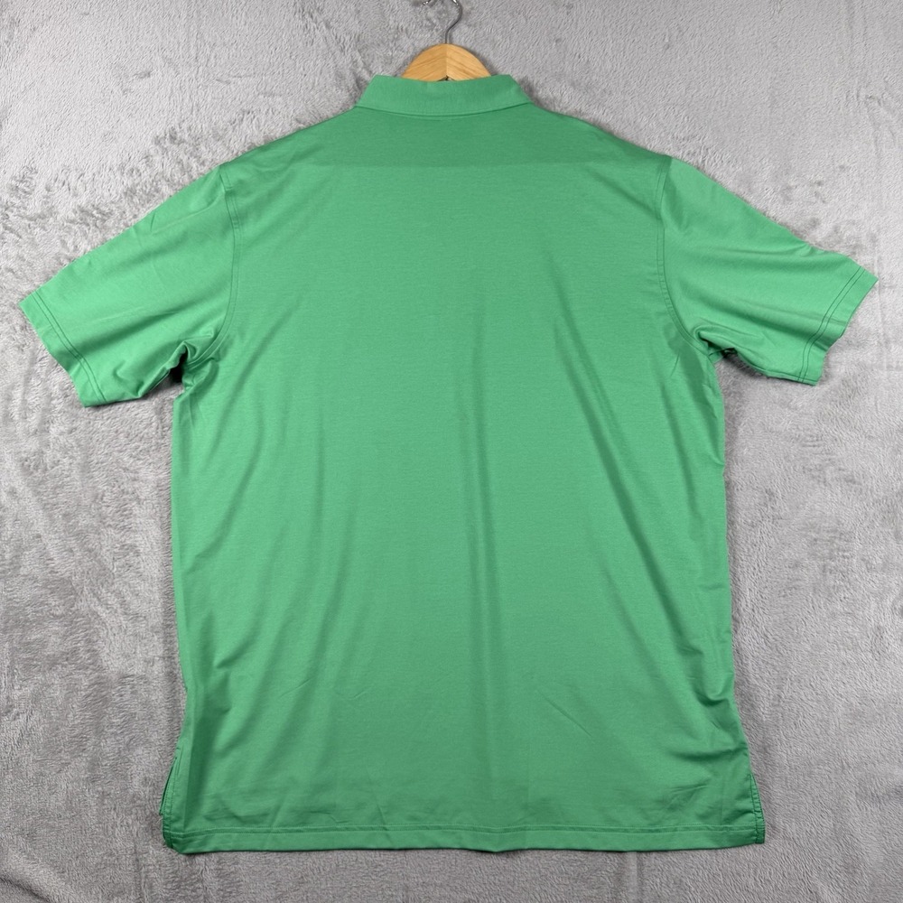 Peter Millar Summer Comfort Men's XL Green Solid Stretch Golf Polo MS20EK01S - Picture 8 of 8